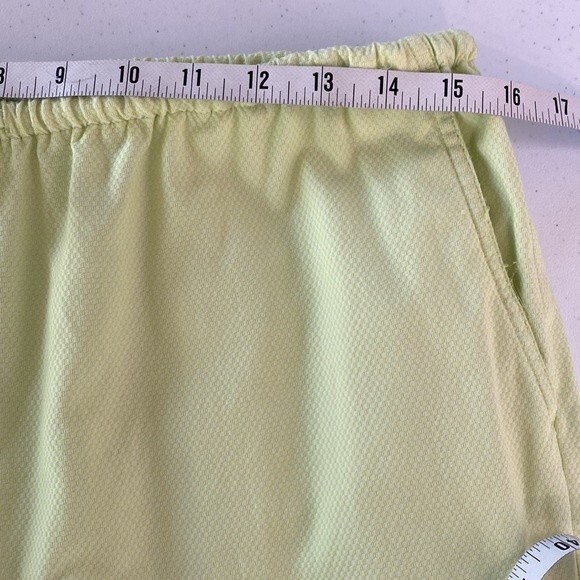 Tommy Bahama Lime Green Cargo Cropped Pants Textured Cotton Draw Cord Pull On - Picture 10 of 13